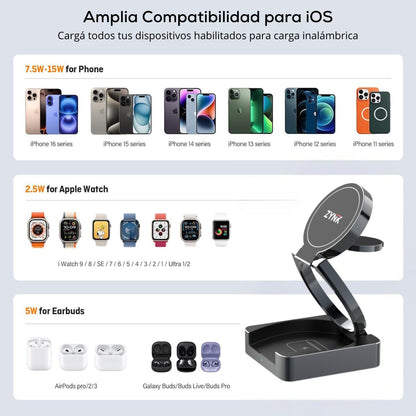 Cargador Inalambrico 3 en 1 - ZYNK One